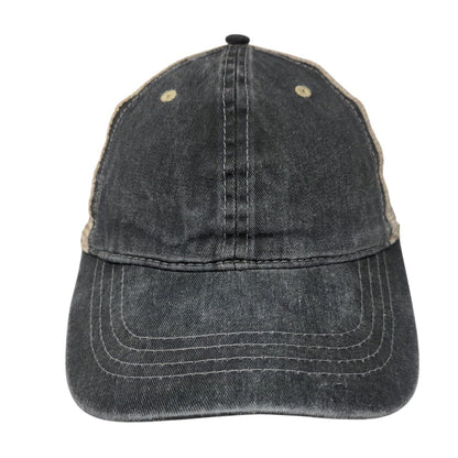 Unbranded Snapback Mesh Back Trucker Hat Gray OSFM Colorblock 6 Panel