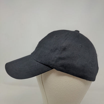 Unbranded Men's Slideback Hat Black One Size Blank 100% Cotton