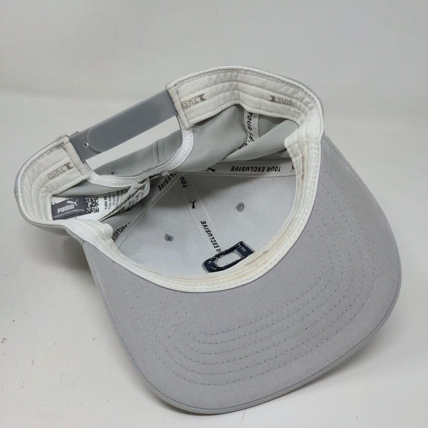 Puma Men's Snapback Hat Gray OSFA Embroidered Big P Logo Polyester