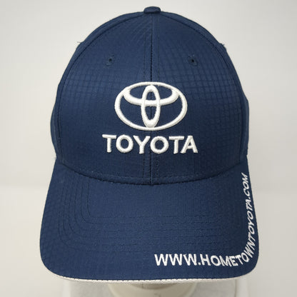 Hometown Toyota Strapback Hat Blue One Size Embroidered Solid 6 Panel