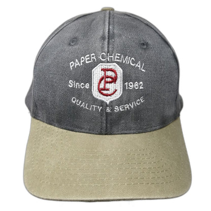 Toppers Inc Baseball Cap Gray Beige One Size Paper Chemical Slideback Cotton Hat