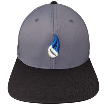 Ignite Fitted Hat Gray L-XL Embroidered Flexfit Laser Cut Perforated