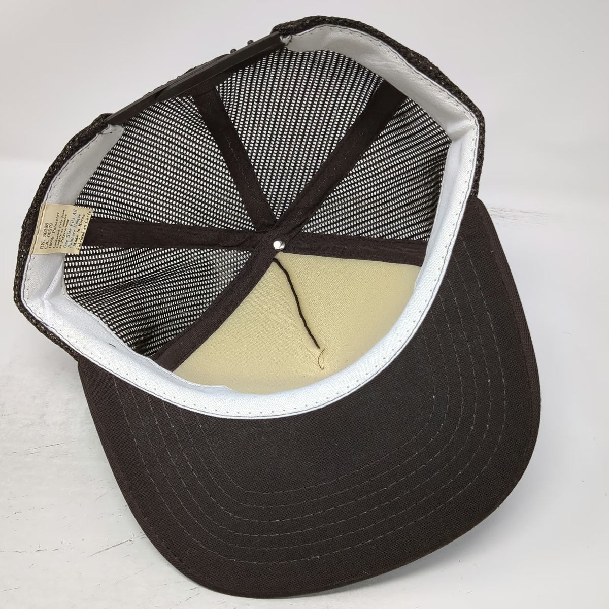 Brown Trucker Hat Idaho Truss Meridian Mesh Snapback Foam Front Patch Vintage