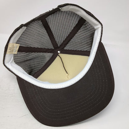 Brown Trucker Hat Idaho Truss Meridian Mesh Snapback Foam Front Patch Vintage