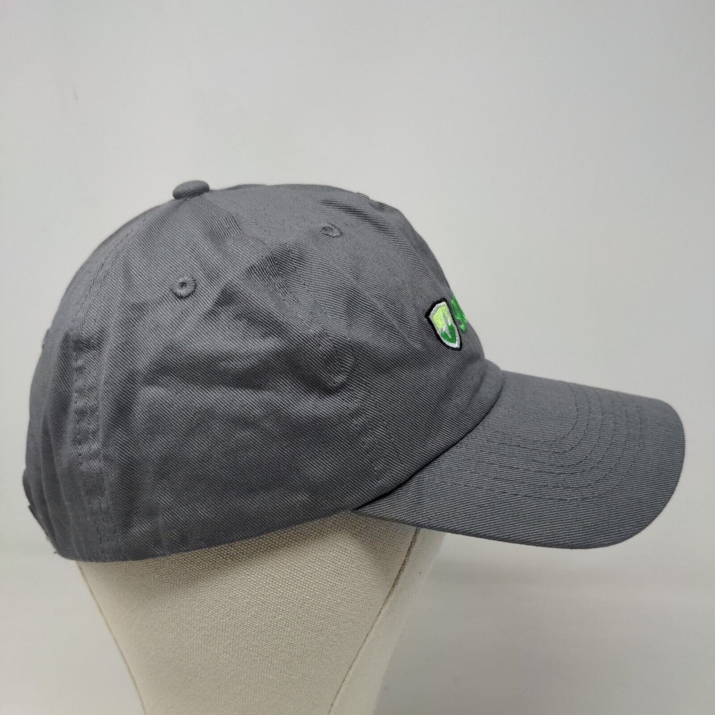 Hit Men's Strapback Hat Gray Size OSFM Embroidered Scully Logo Cotton