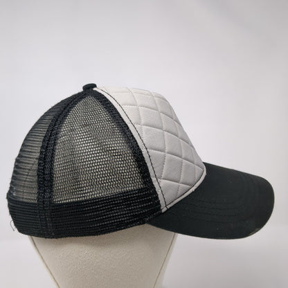 HG Quilted Snapback Trucker Hat Black OSFA Mesh Back Colorblock