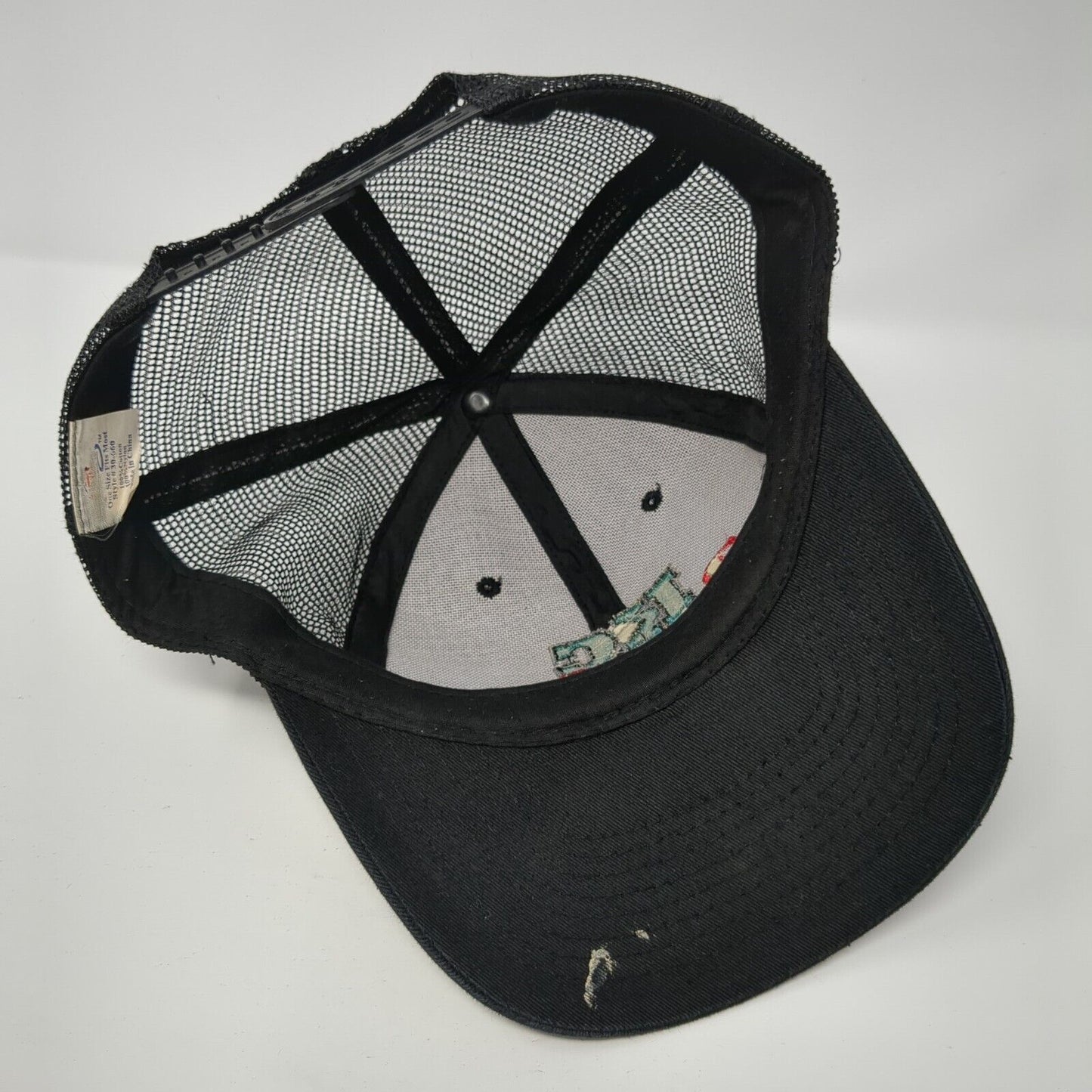 KC Power Shop Snapback Mesh Back Trucker Hat Black One Size Otto