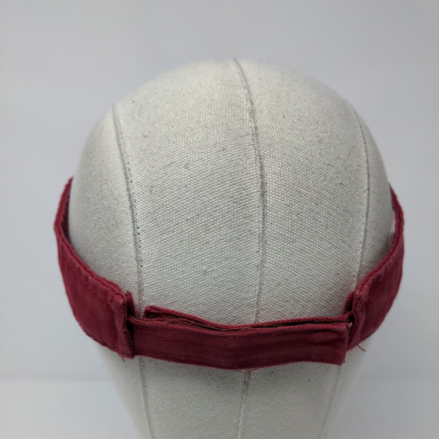 Wendy's Strapback Visor Hat Red OSFA Embroidered Employee Uniform
