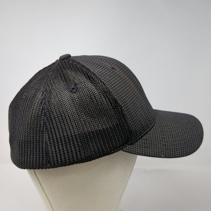 No Bad Ideas Baseball Cap Black One Size Mesh Grid Hidden Pocket Flexfit Hat