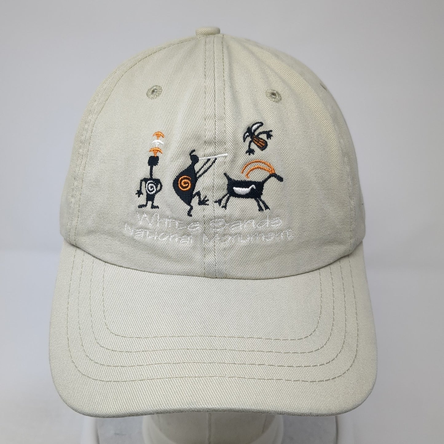 White Sands National Monument Baseball Cap Brown One Size Adjustable Embroidered