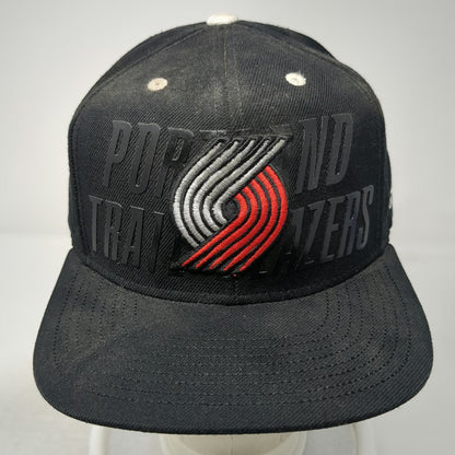 Adidas NBA Portland Trail Blazers Snapback Hat Black One Size Draft Cap OSFM