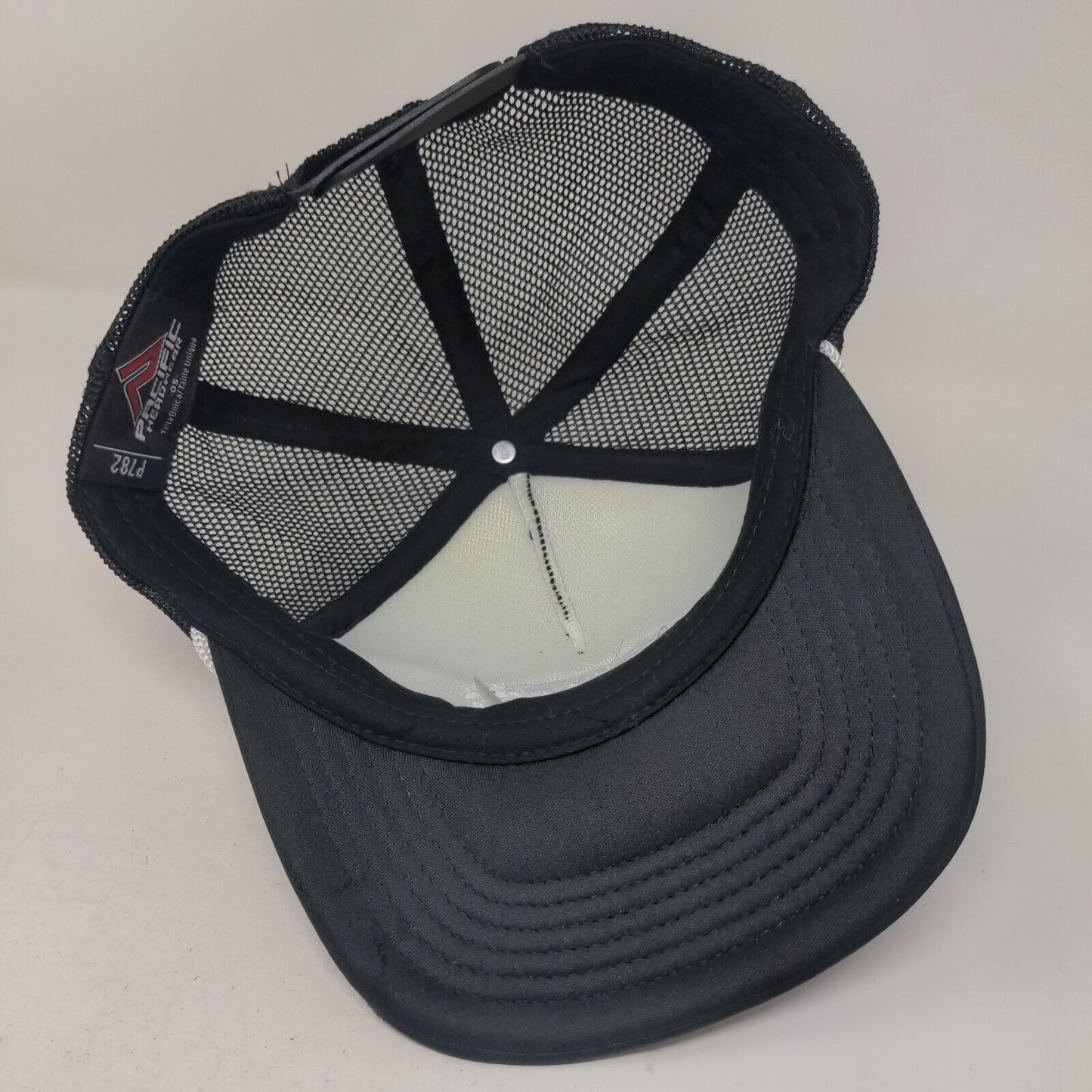 Flawless Whipz Snapback Rope Trucker Hat Black One Size Mesh Back