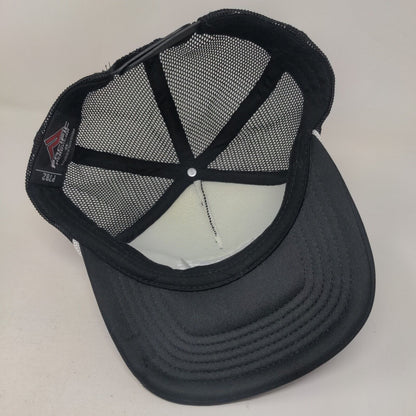Flawless Whipz Snapback Rope Trucker Hat Black One Size Mesh Back