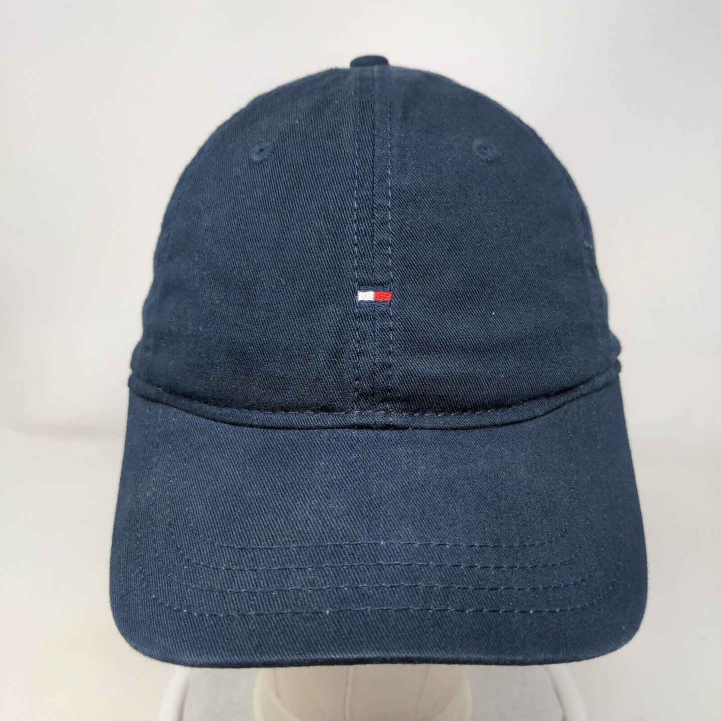 Tommy Hilfiger Slideback Hat Blue One Size Adjustable Embroidered Logo 6 Panel