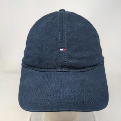 Tommy Hilfiger Slideback Hat Blue One Size Adjustable Embroidered Logo 6 Panel