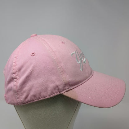 New York Yankees MLB Drew Pearson Baseball Cap Pink White One Size Slideback Hat