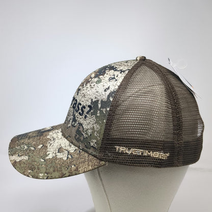 TrueTimber Trucker Hat Brown One Size got grass? Barenbrug Camo Mesh Snapback