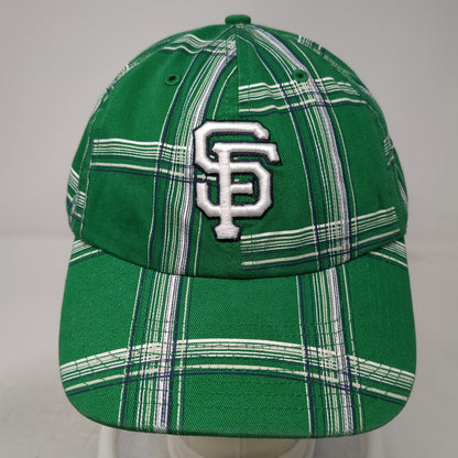 San Francisco Giants MLB '47 Brand Baseball Cap Green OS Plaid Slideback Hat