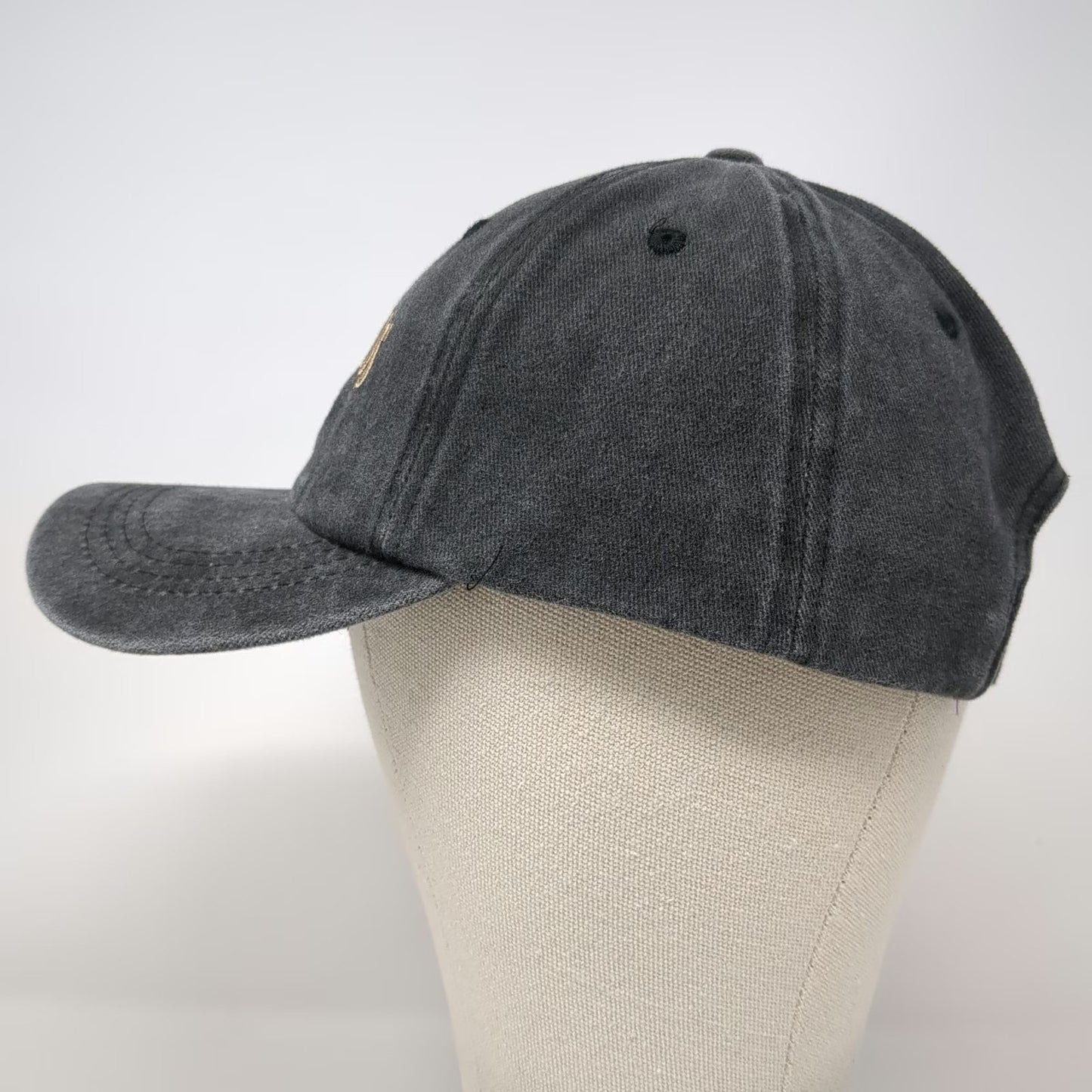 Linea Style Los Angeles Baseball Cap Gray Gold One Size Cotton Slideback Hat