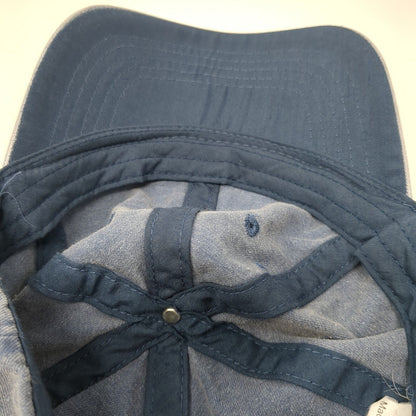 Unbranded Strapback Hat Blue One Size Solid 6 Panel Adjustable Blank