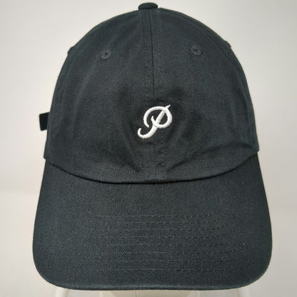 Primitive Baseball Cap Black One Size Script P Logo Embroidered Cotton Hat