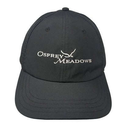 Osprey Meadows Snapback Hat Black One Size Adjustable Laser Cut Pukka