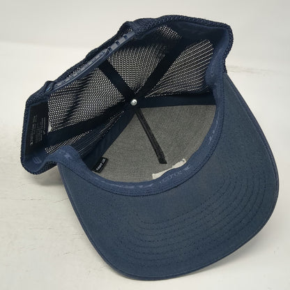 Travis Mathew Trucker Hat Blue One Size Snapback Mesh Horizontal Stripes Golf