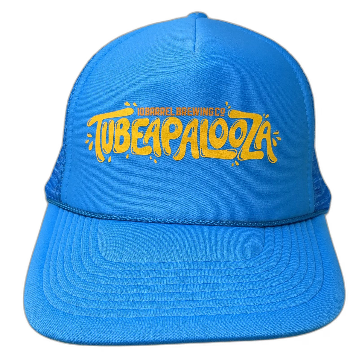 OTTO 10 Barrel Brewing Co Tubeapalooza Trucker Hat Blue OSFM Mesh Snapback Foam