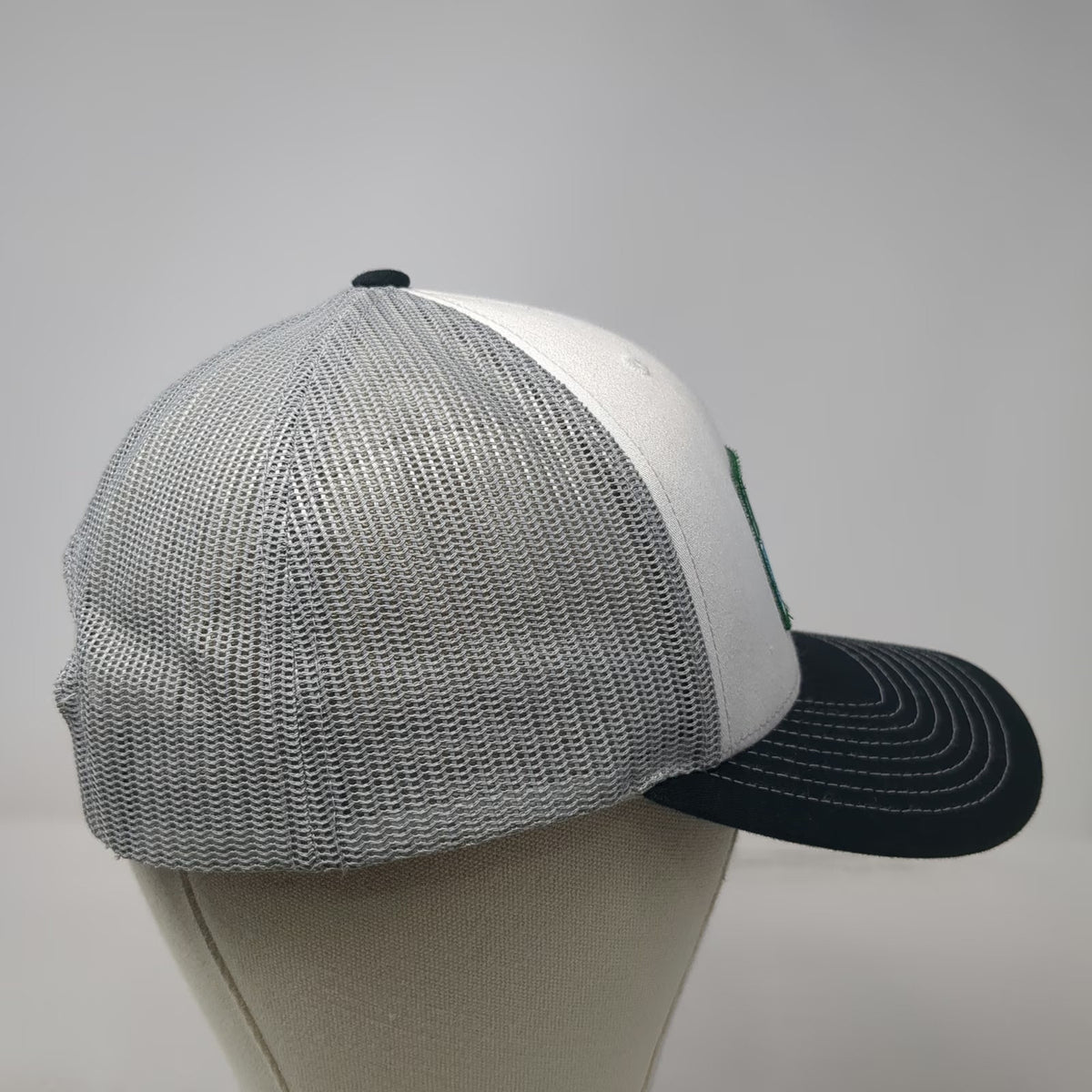 Richardson Trucker Hat White Black Gray One Size Mesh Snapback 116 And West