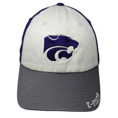 Captivating Kansas State Wildcats NCAA Cap Hat Purple White Gray One Size Cotton