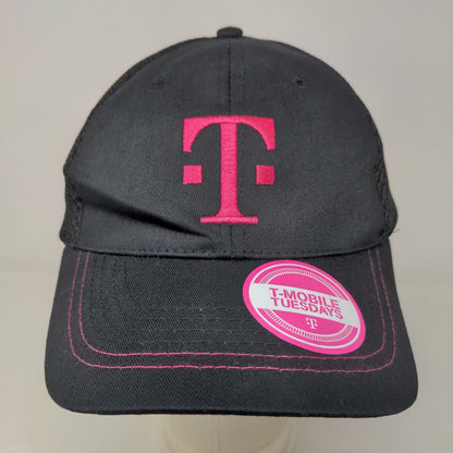 T-Mobile Tuesdays Women's Strapback Mesh Back Hat Black Size OSFA Embroidered