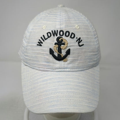 Lucky 7 USA Baseball Cap Blue One Size Wildwood NJ Anchor Striped Hat Cotton