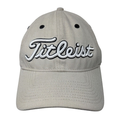 Titleist Fitted Golf Hat Tan Small/Medium Embroidered Solid 6 Panel