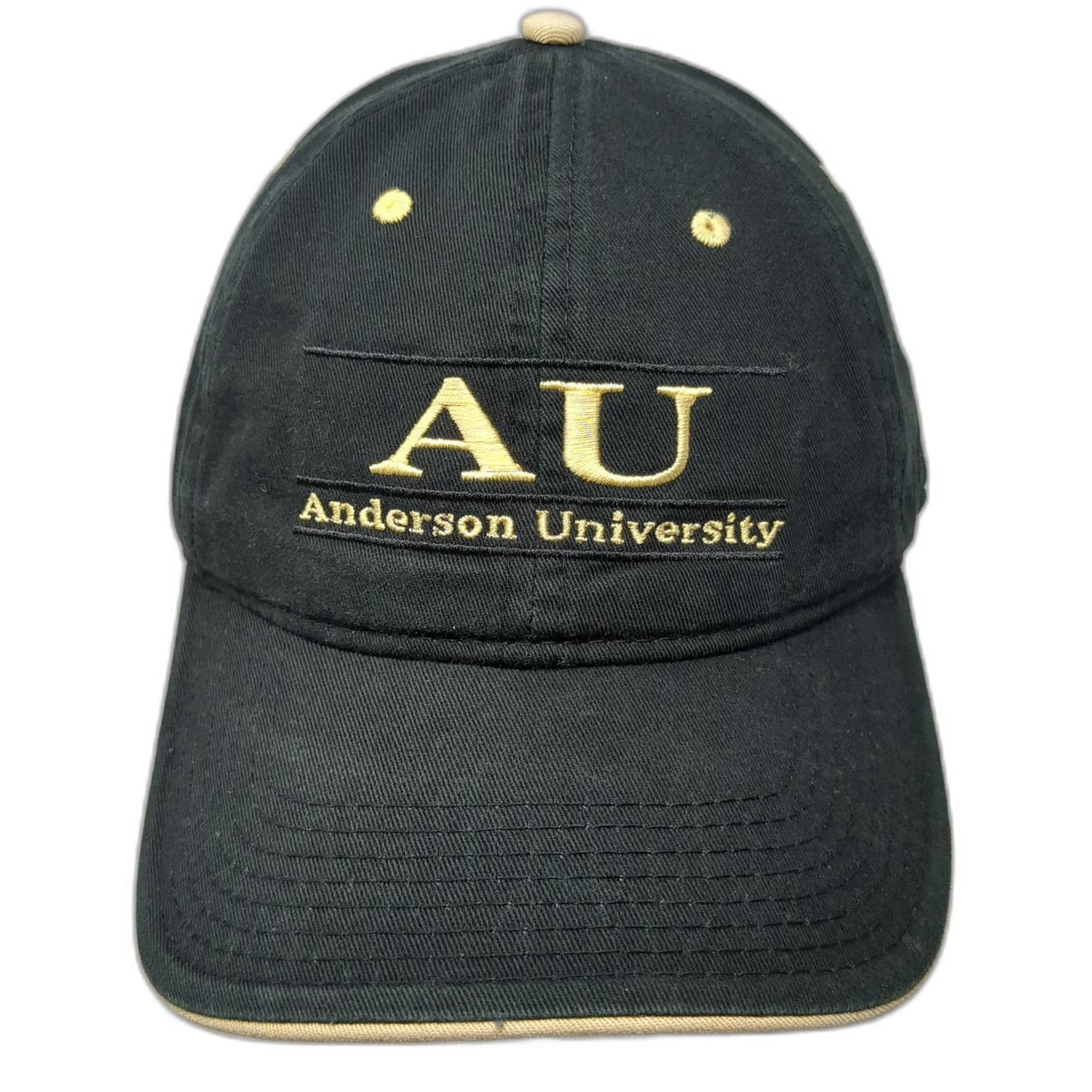 Anderson University NCAA The Game Black One Size Slideback Gold Embroidery Hat