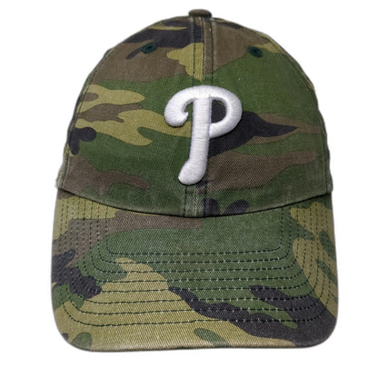 Philadelphia Phillies MLB '47 Baseball Cap Green Camo One Size Embroidered Hat