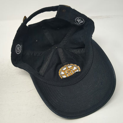 '47 Boston Bruins NHL Black Cap OSFM Slideback Embroidered Curved Brim Cotton