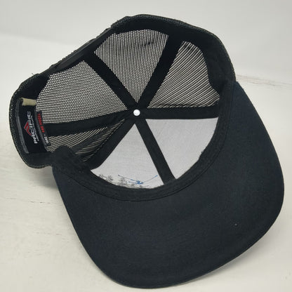 Pacific Headwear Trucker Hat Black One Size Snapback Mesh Camp Ida-Haven Trees