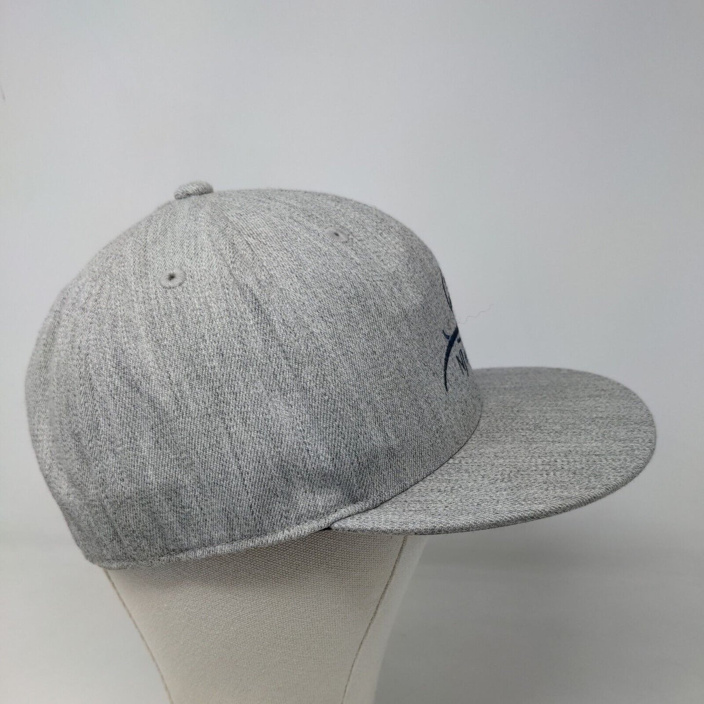 210 Fitted Men's Fitted Hat Gray Size 7 1/4 - 7 5/8 Embroidered NJ eFoil Logo