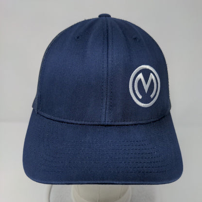Sport-Tek Snapback Mesh Back Trucker Hat Blue OSFA Embroidered Logo