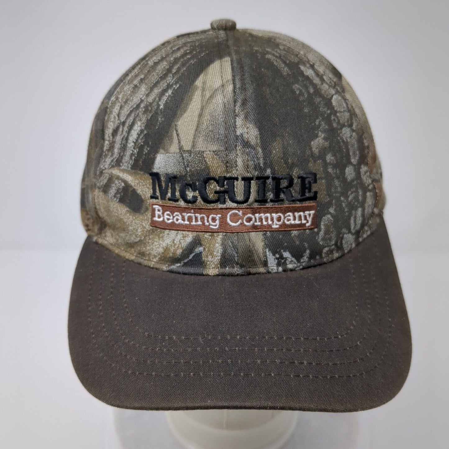 McGuire Bearing Company Slideback Hat Camouflage OSFA Adjustable Embroidered