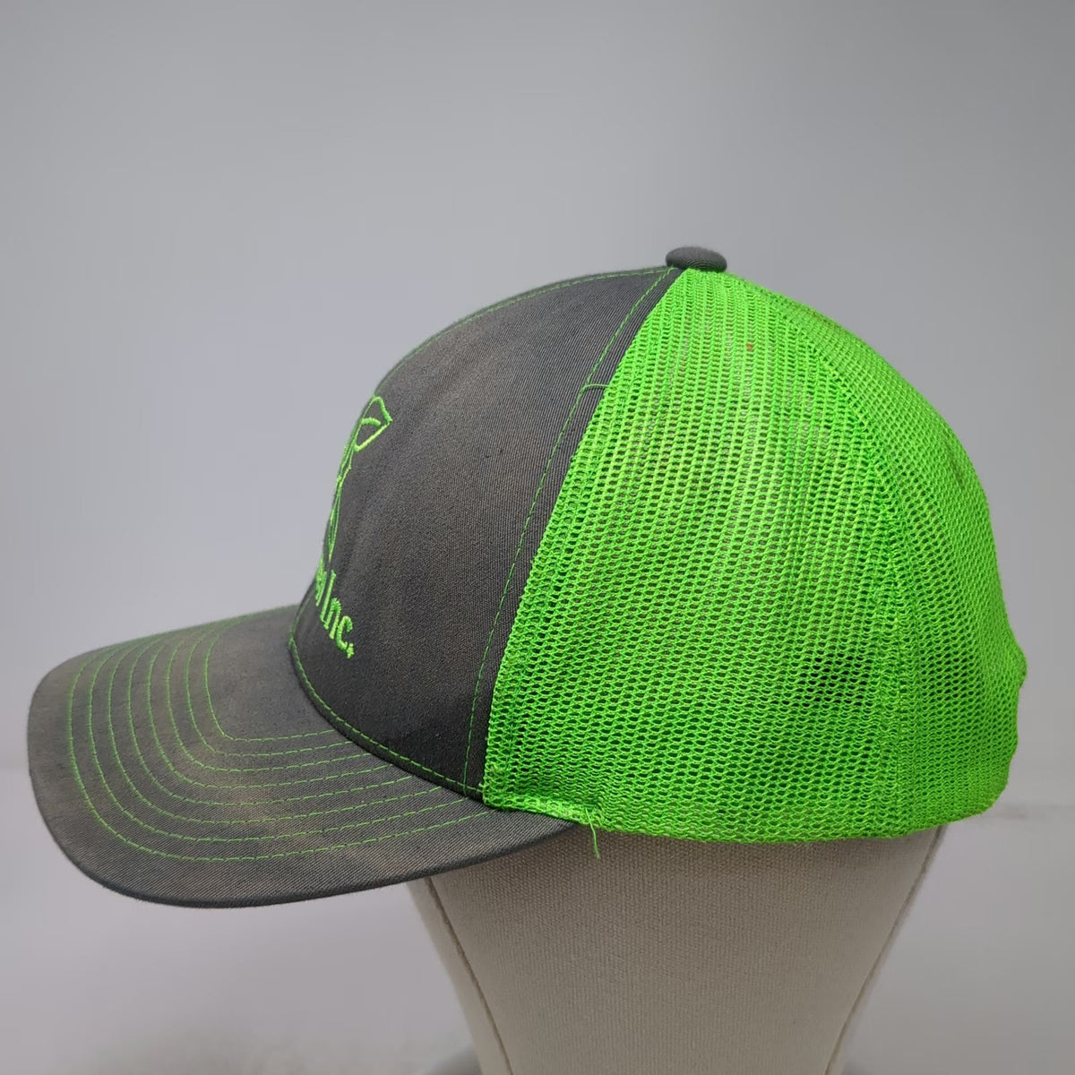 Pacific Headwear Trucker Hat Gray Green One Size Rose Stay Green Inc Snapback