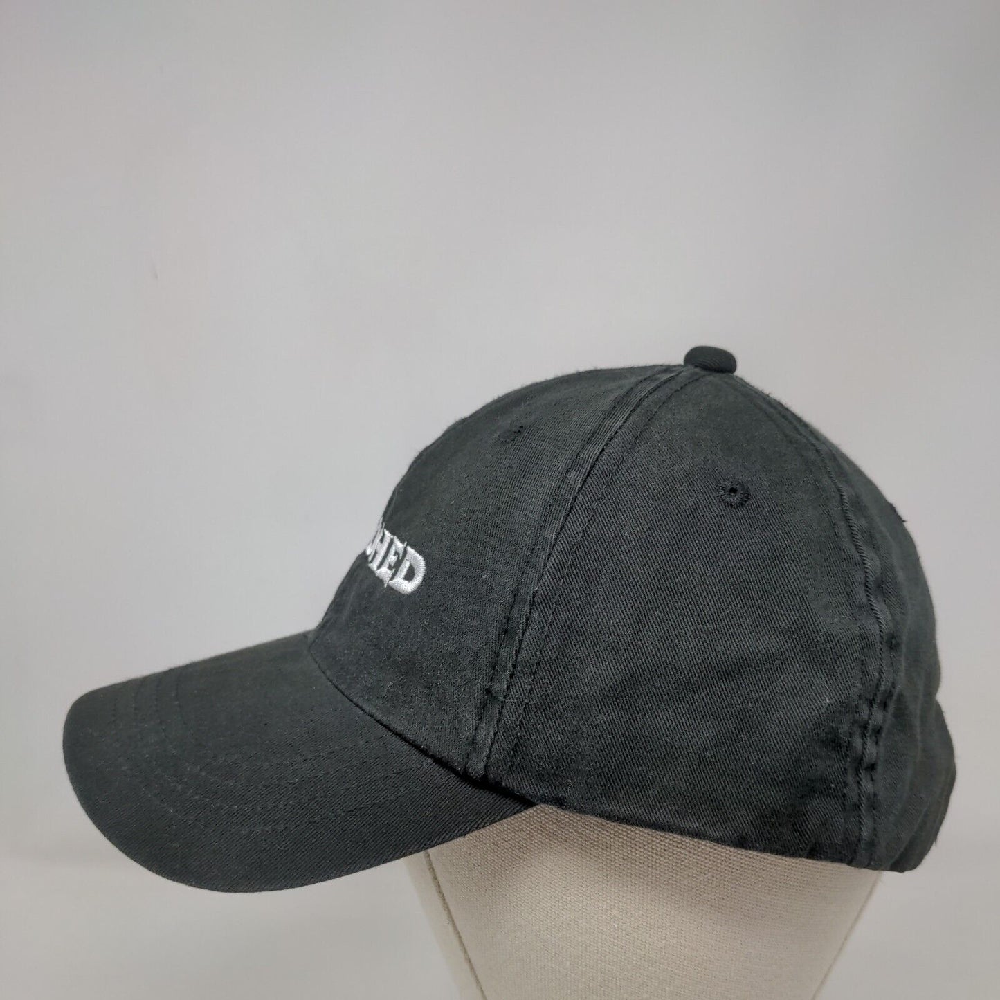 ShedHed Slideback Hat Black OSFM Adjustable Embroidered Vent Holes