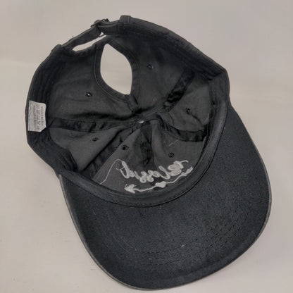 Blessed Mama Ponyback Slideback Hat Gray One Size Adjustable Embroidered Cotton