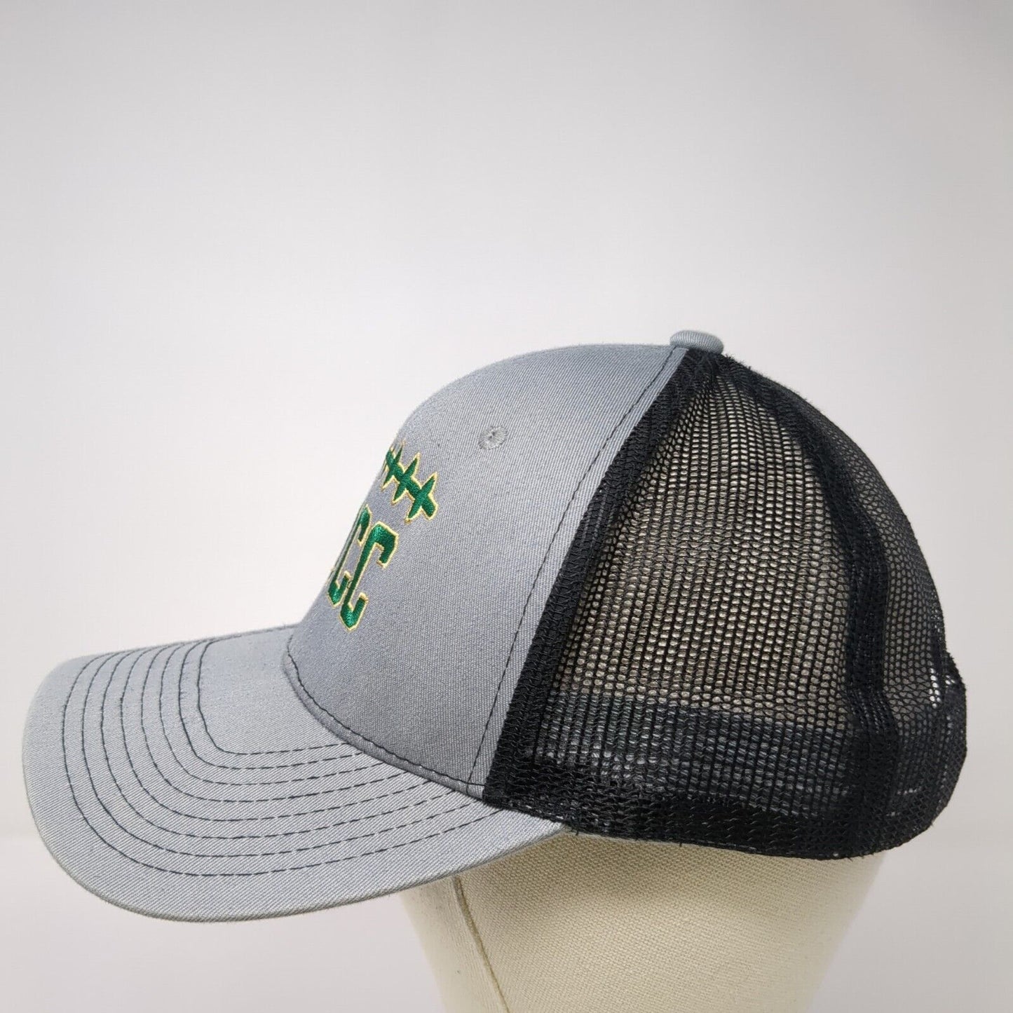 MCC Snapback Trucker Hat Gray One Size Mesh Back Embroidered NV Caps