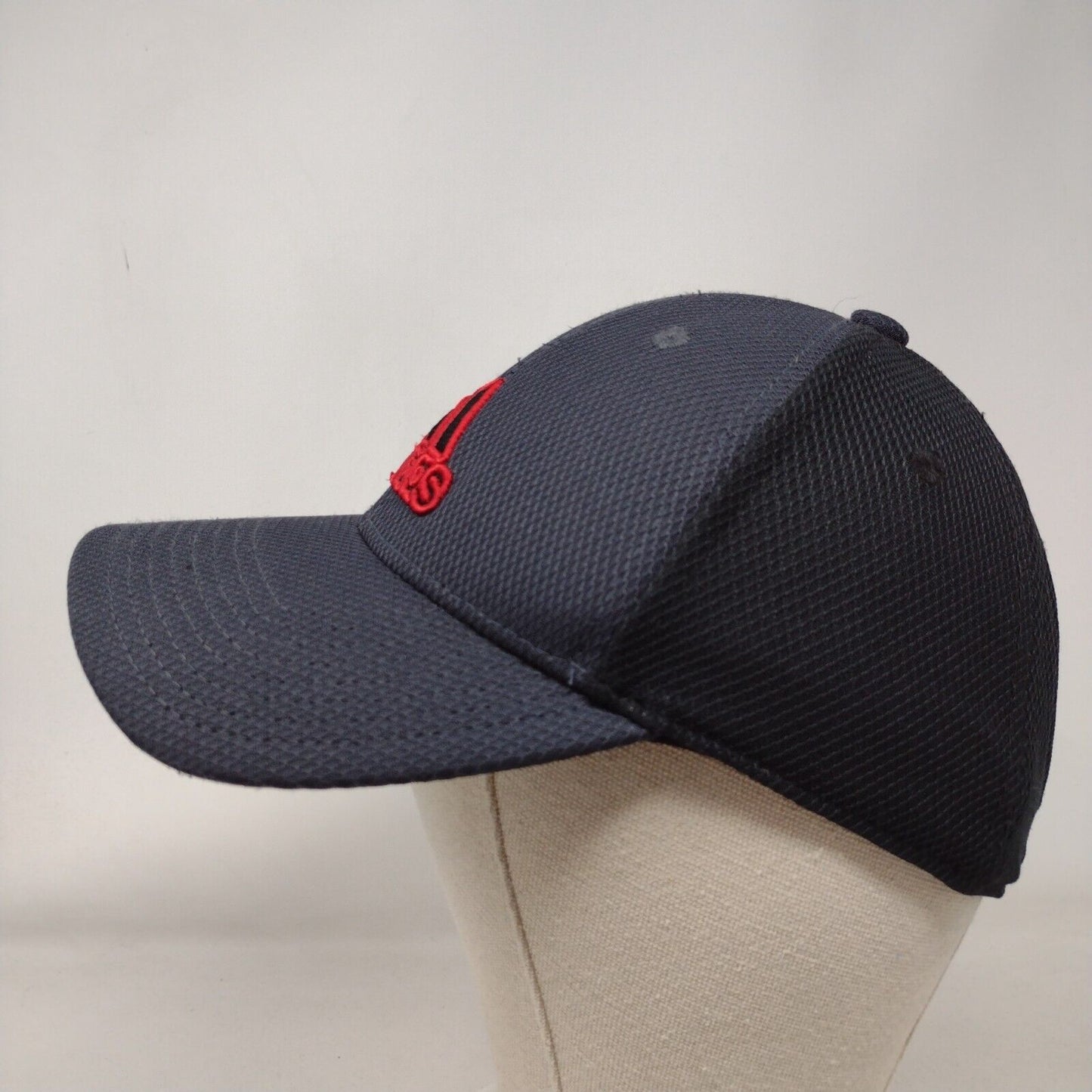 Adidas 3 Stripes Strapback Hat Black OSFA Climalite Embroidered