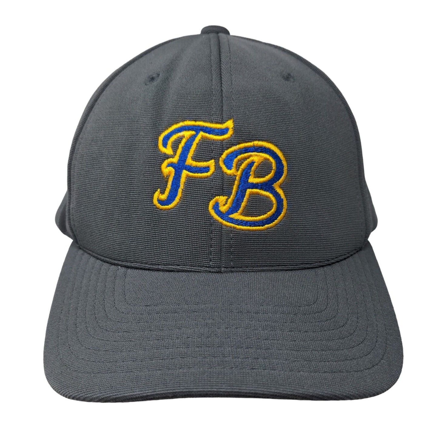 FB Adult Strapback Hat Gray One Size Adjustable Embroidered Pacific Headwear