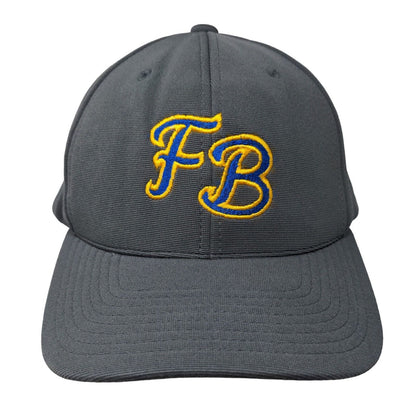 FB Adult Strapback Hat Gray One Size Adjustable Embroidered Pacific Headwear