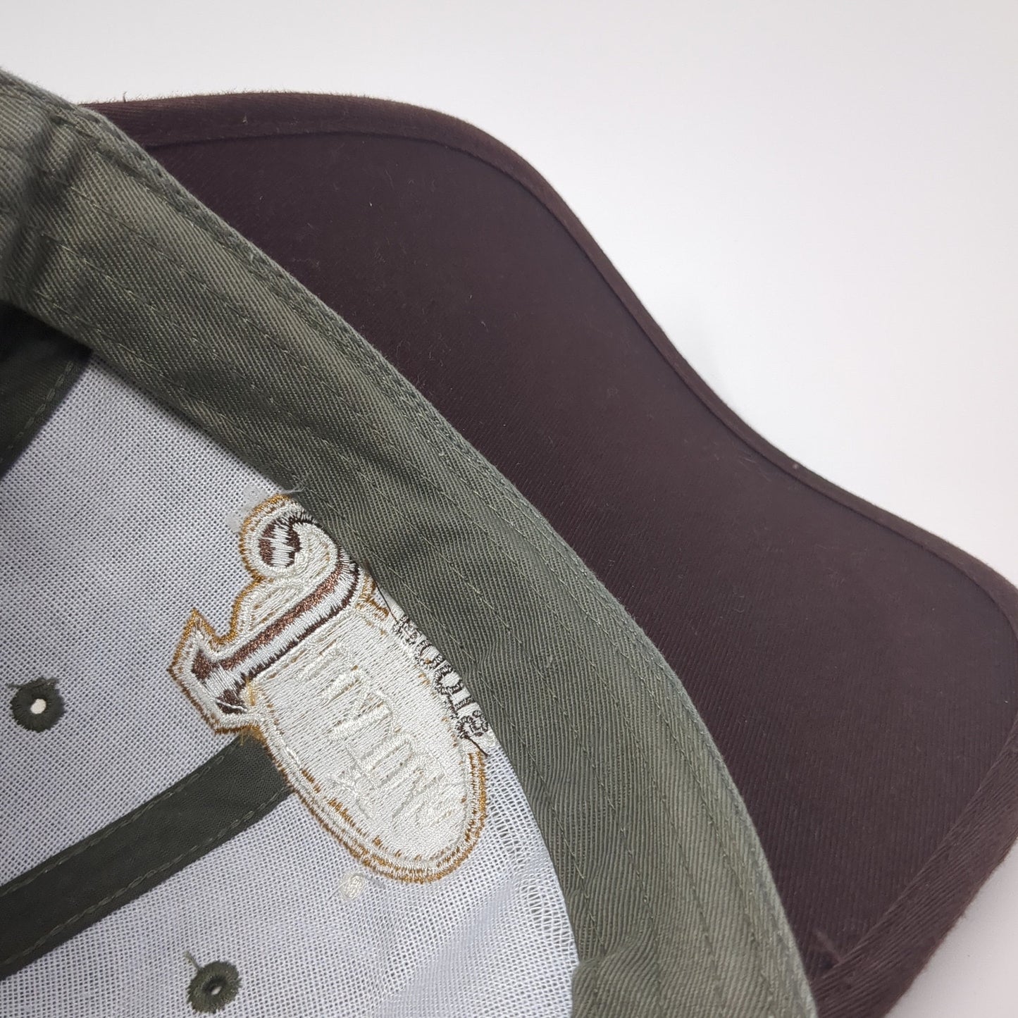 Justin Boots Strapback Hat Brown One Size Adjustable Embroidered Outdoor