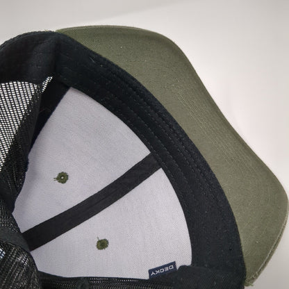 FUEL'D Apparel and Design Snapback Trucker Hat Green OSFA Mesh Back