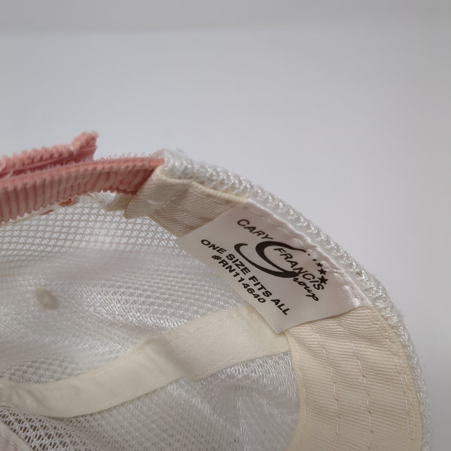 John Deere Strapback Trucker Hat Pink One Size Adjustable Embroidered Mesh Back